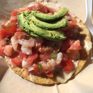 Tostada de Camarón (Shrimp Tostada)