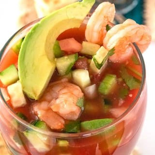 Cóctel de Mariscos de Camarón (Shrimp Seafood Cocktail)