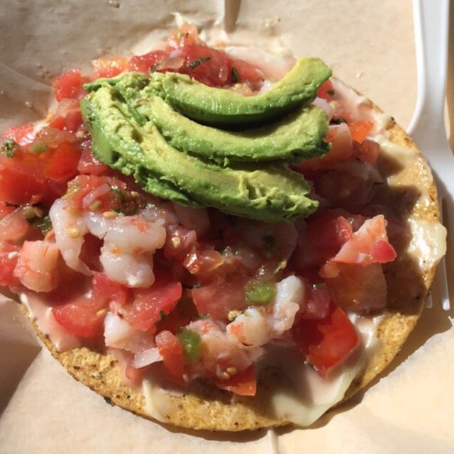 Tostada de Camarón.