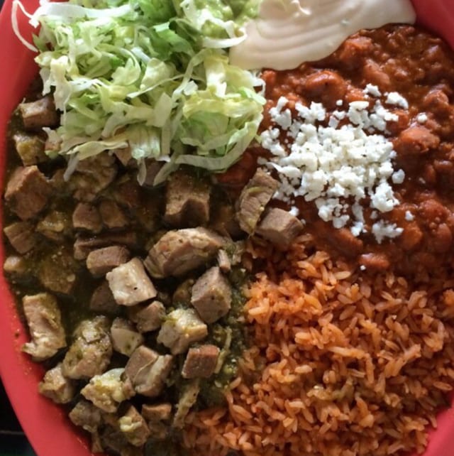 Chile Verde Plate.