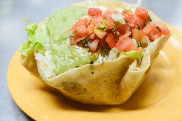 Shrimp Taco Salad.