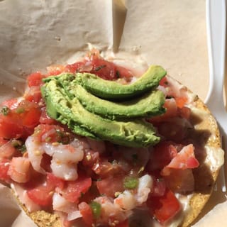 Tostada de Camarón (Shrimp Tostada)