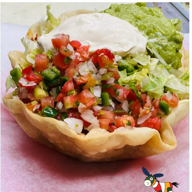 Shrimp Taco Salad.