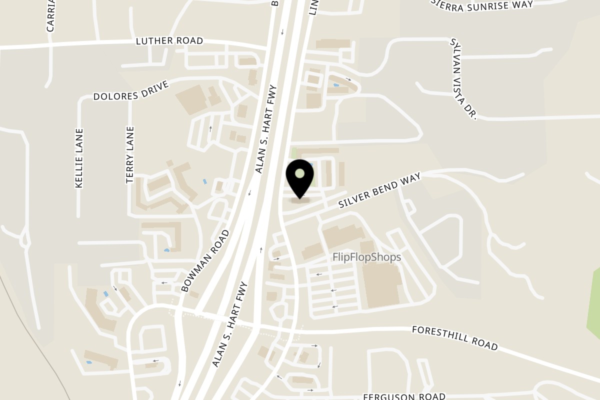 Map showing the location of Taqueria El Burrito Auburn on 13446 Lincoln Way in Auburn
